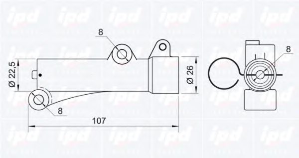 IPD 11-1019 Vibration Damper, timing belt